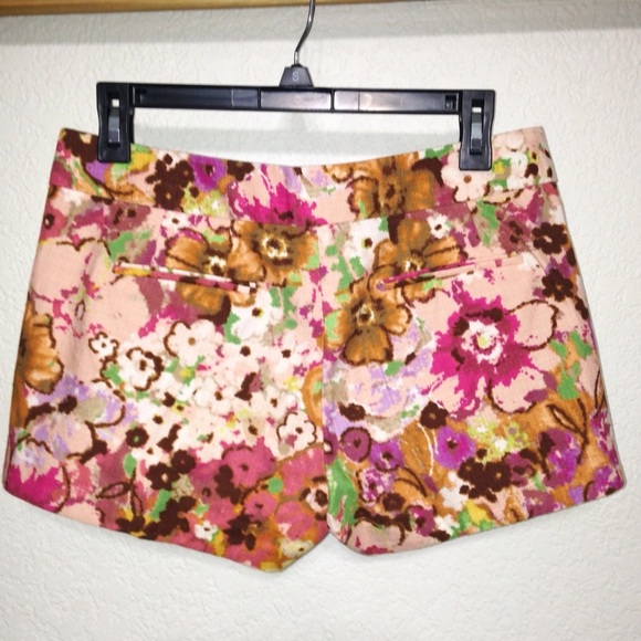 J Crew pink desert multi floral stretch shorts 4 - Picture 5 of 8